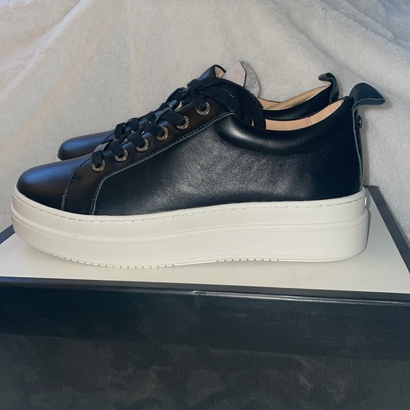 NWT J/SLIDES NOCA Black Leather Sneaker - Picture 10 of 15